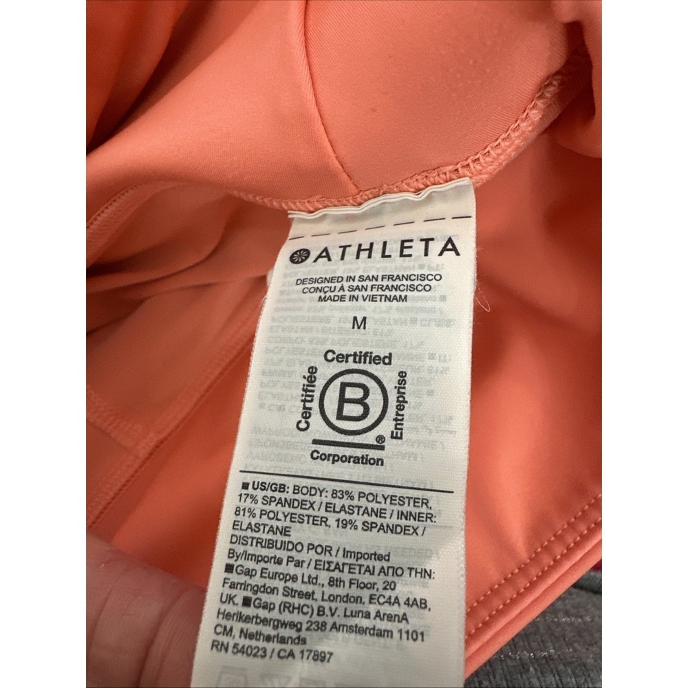 Athleta Ace Jupe Tennis Skort 13.5" Orange Athletic Women Medium Golf Pickleball - Picture 8 of 10